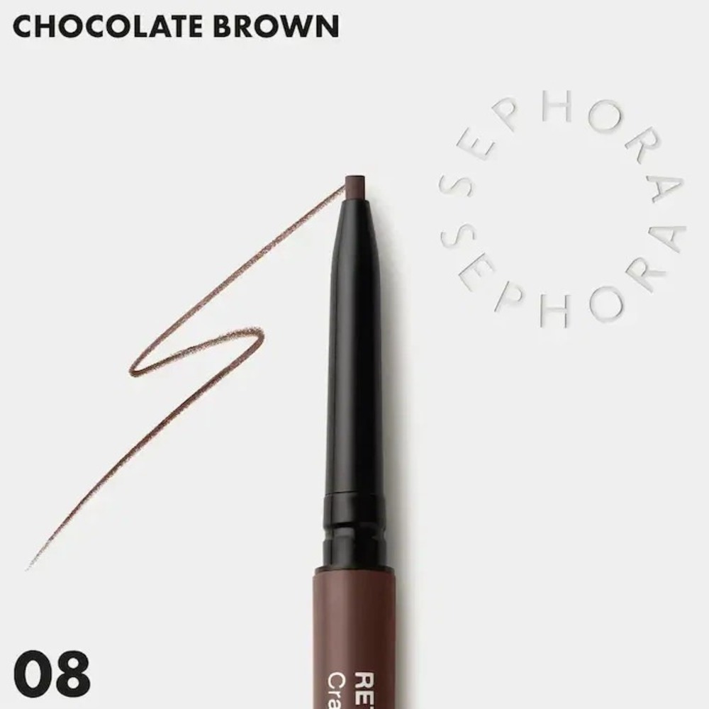 Sephora Chocolate Brown Retractable Eye Brow Pencil - Waterproof